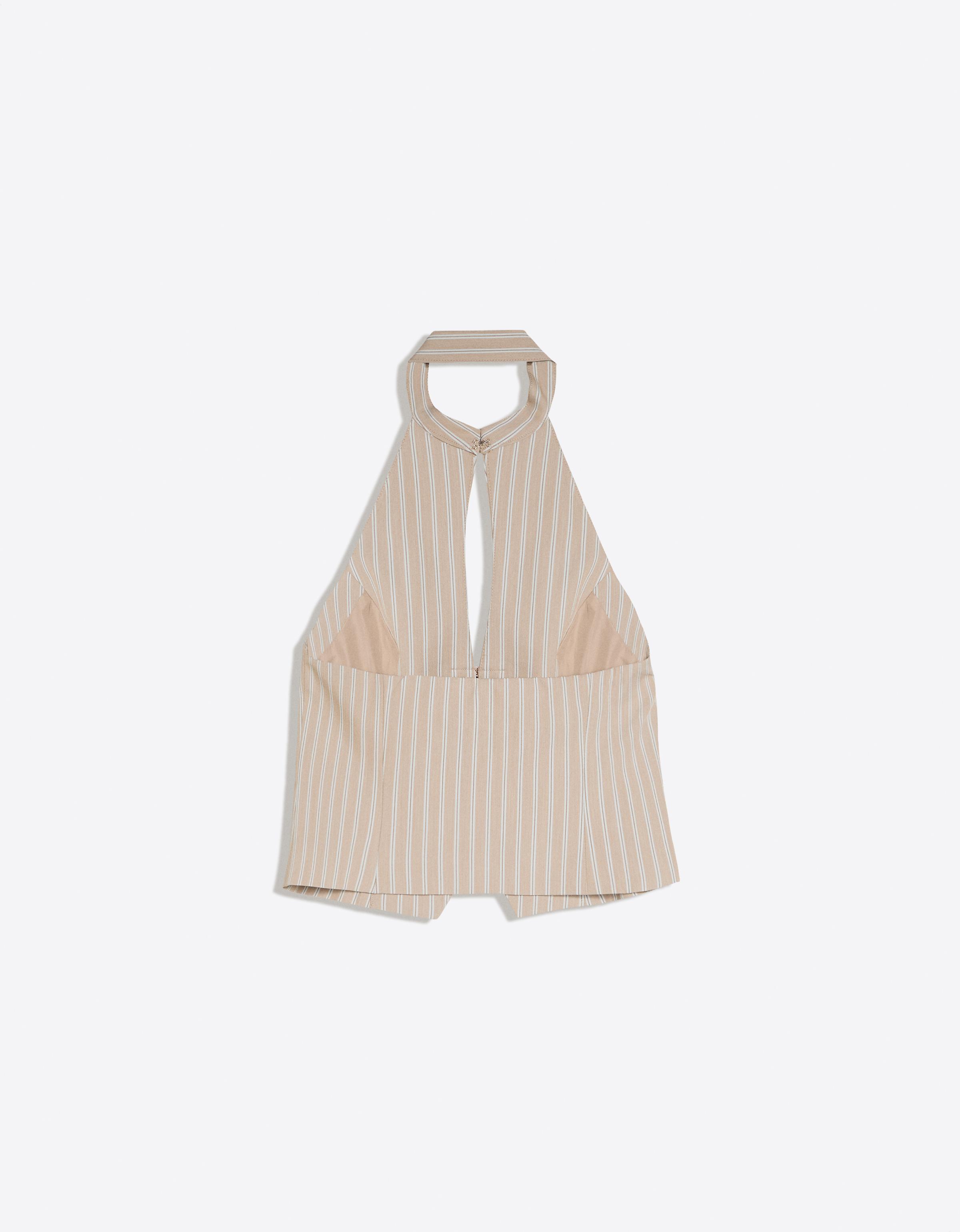 Halter waistcoat with clasps — Sand