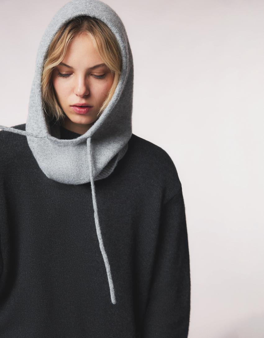 Balaclava punto-Gris