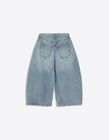 Slouchy denim jorts — Light blue 6