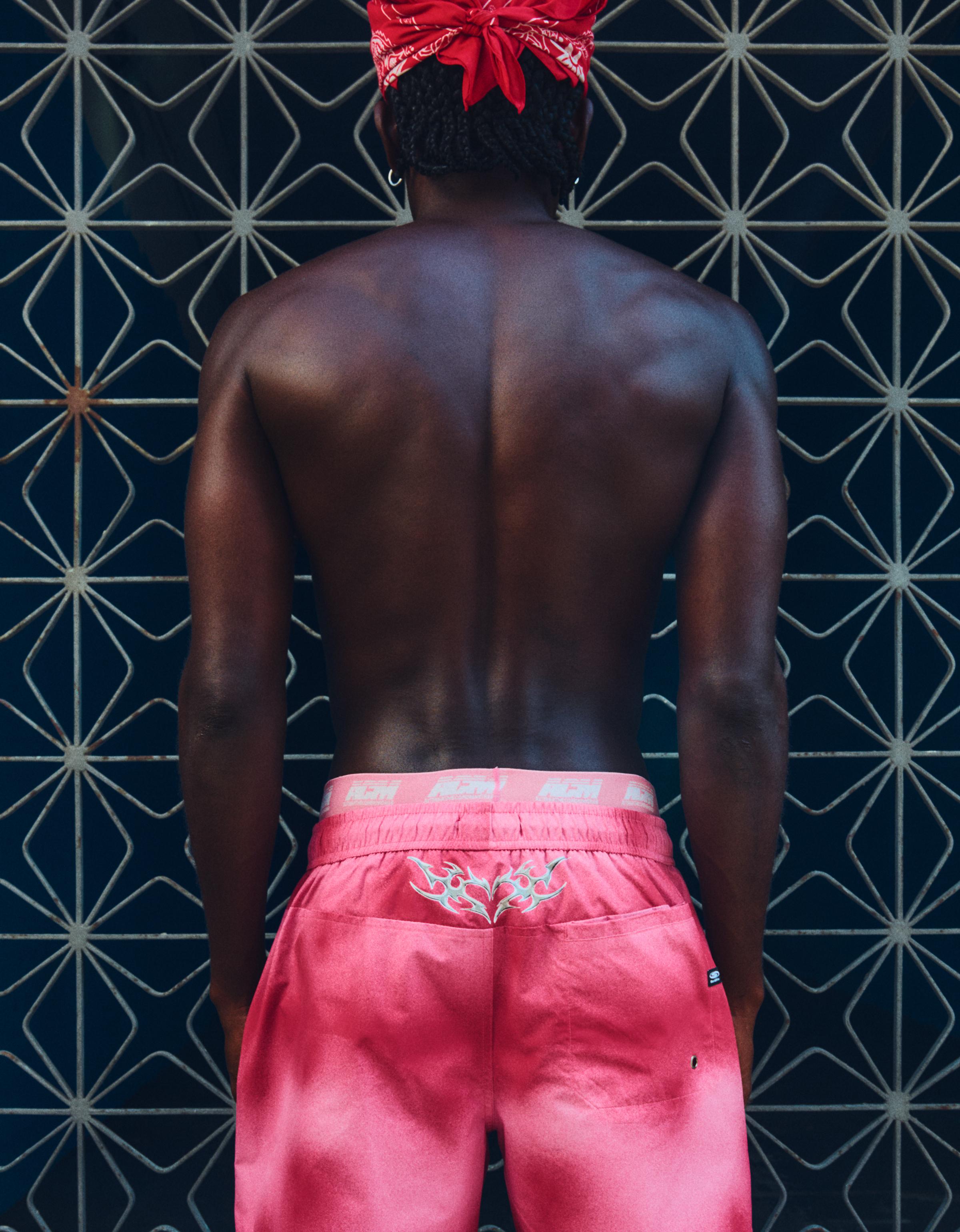 Boxy print swimsuit — Pink