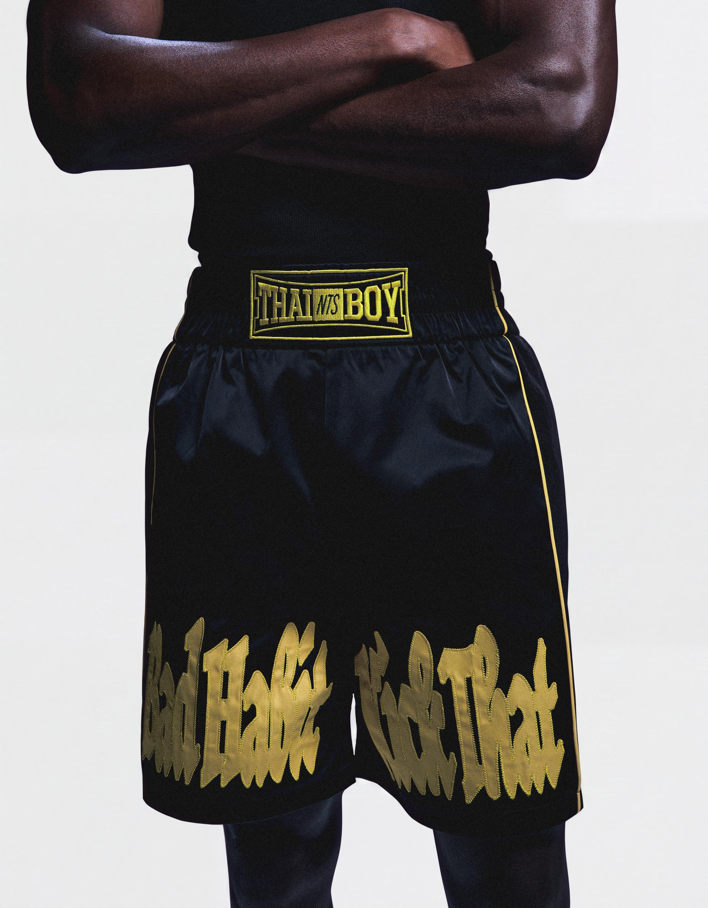 Boxy Bermuda shorts NTS X THAIBOY DIGITAL — Black