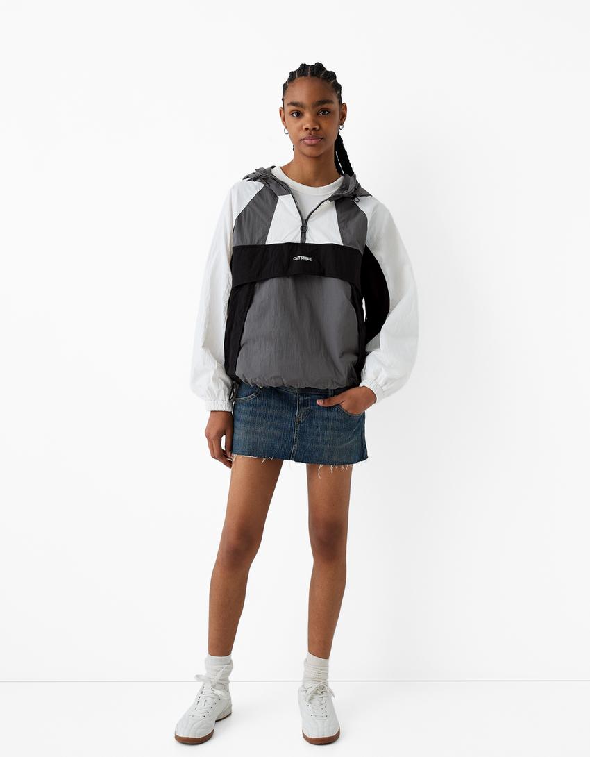 Casaco técnico canguru capuz-Preto-2