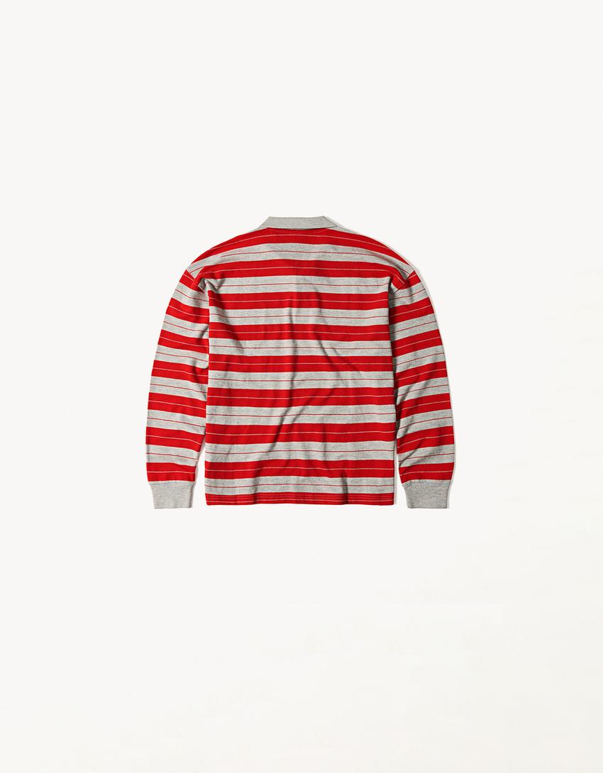 Long sleeve polo shirt ARIES X BERSHKA-Red