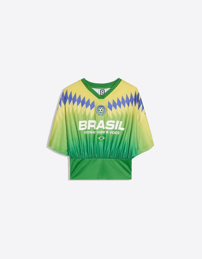 Brazil FIFA WORLD CUP™ sash T-shirt-Green