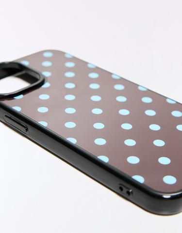 Polka dot iPhone mobile phone case — Brown 3