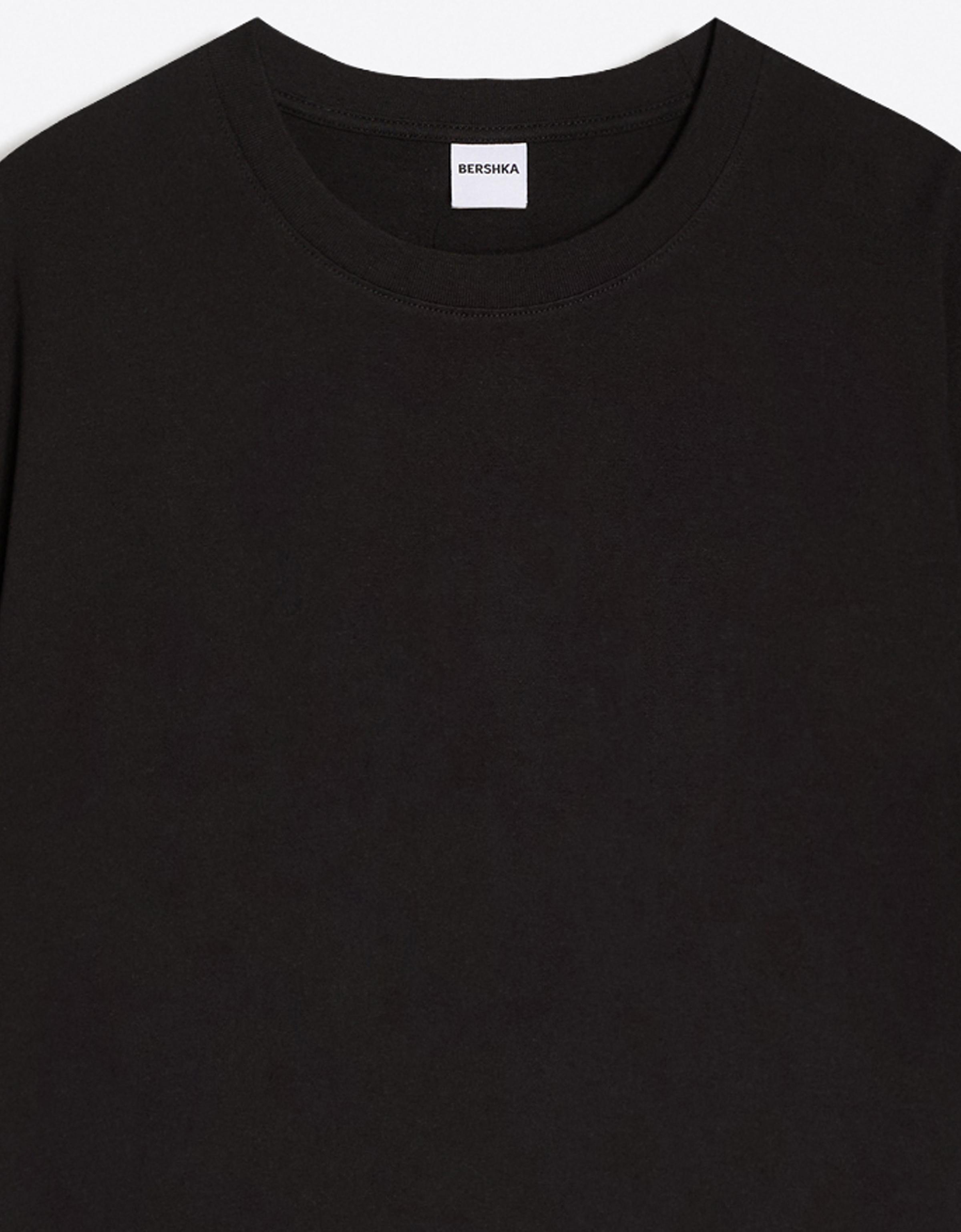 Short sleeve boxy fit T-shirt — Black