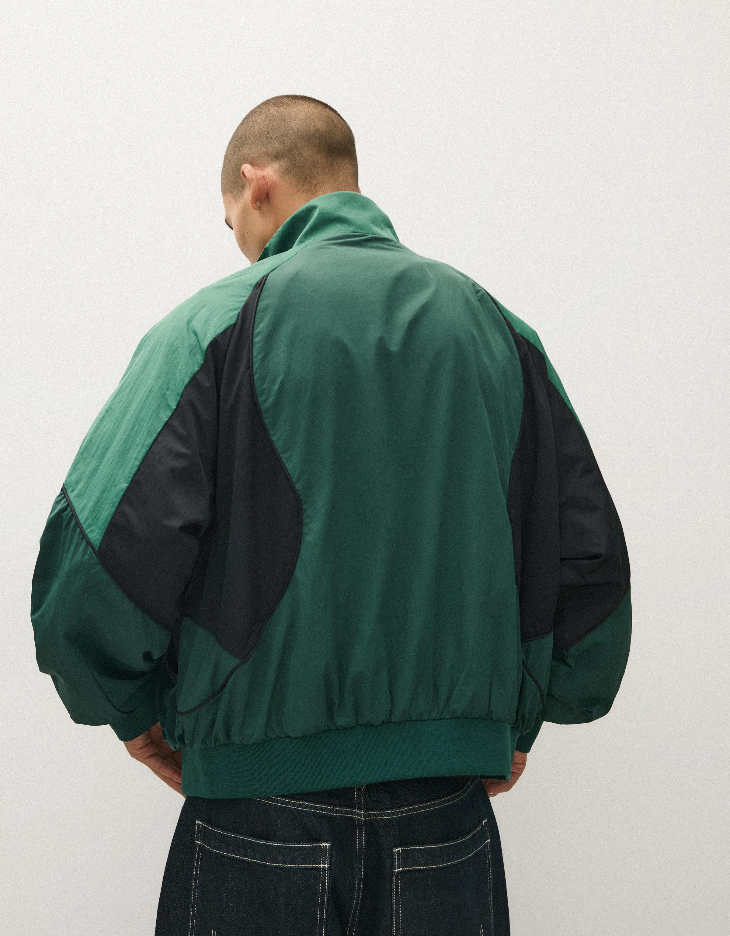 Graphic nylon jacket — Green