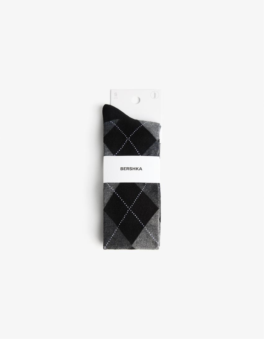 Rombimustriga sokid-Must-2