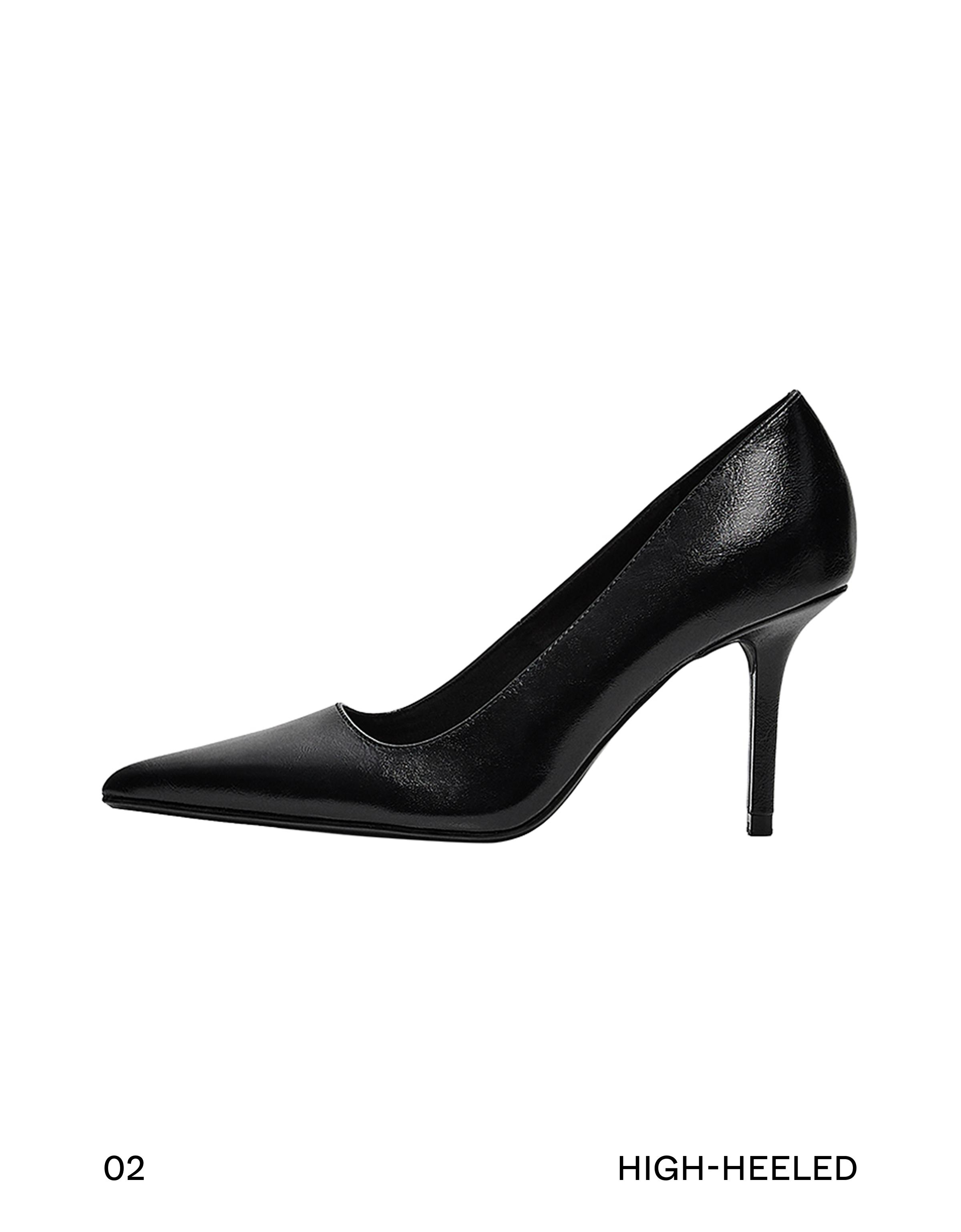 High-heel shoes — BLACK