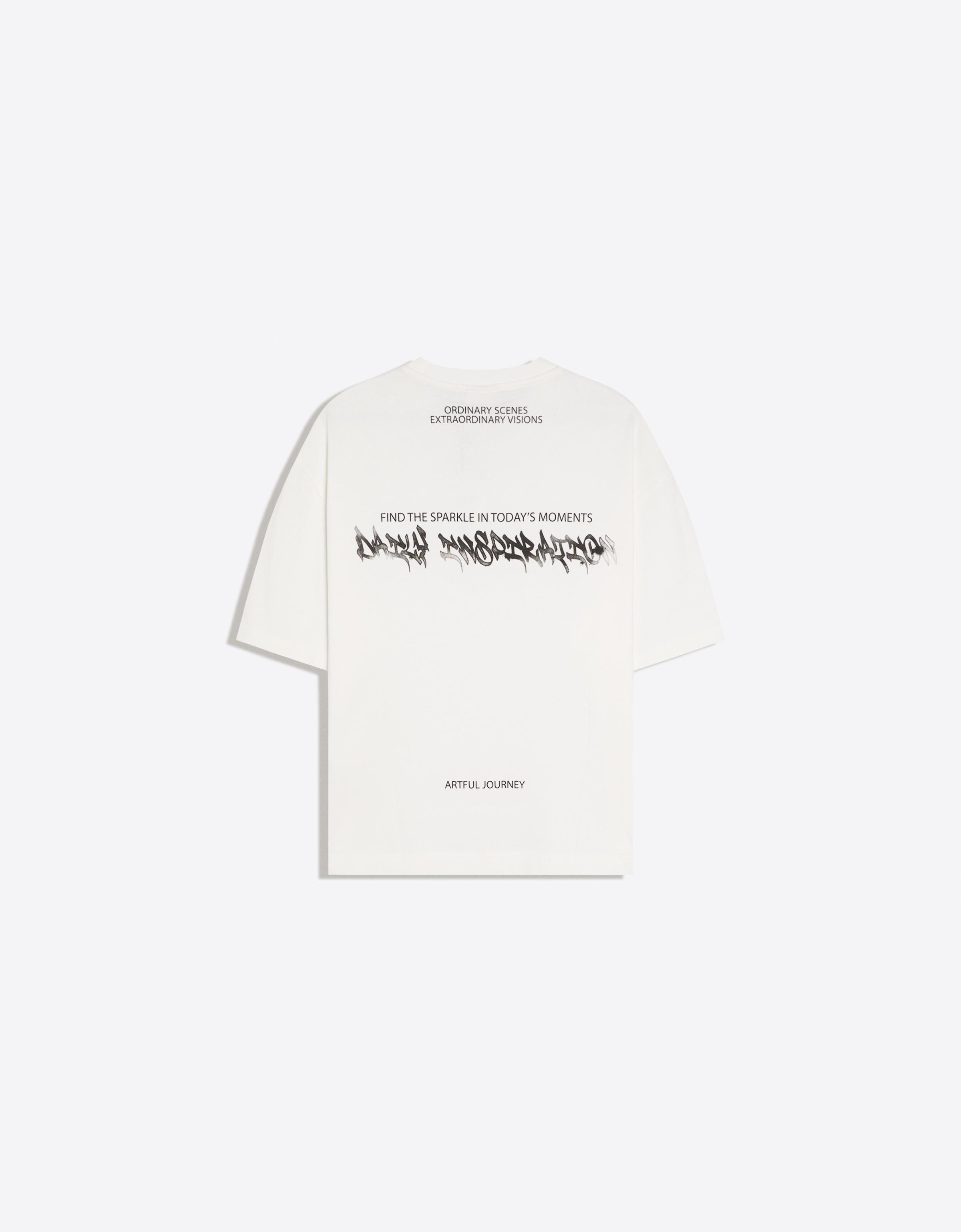 Boxy-fit printed T-shirt — White
