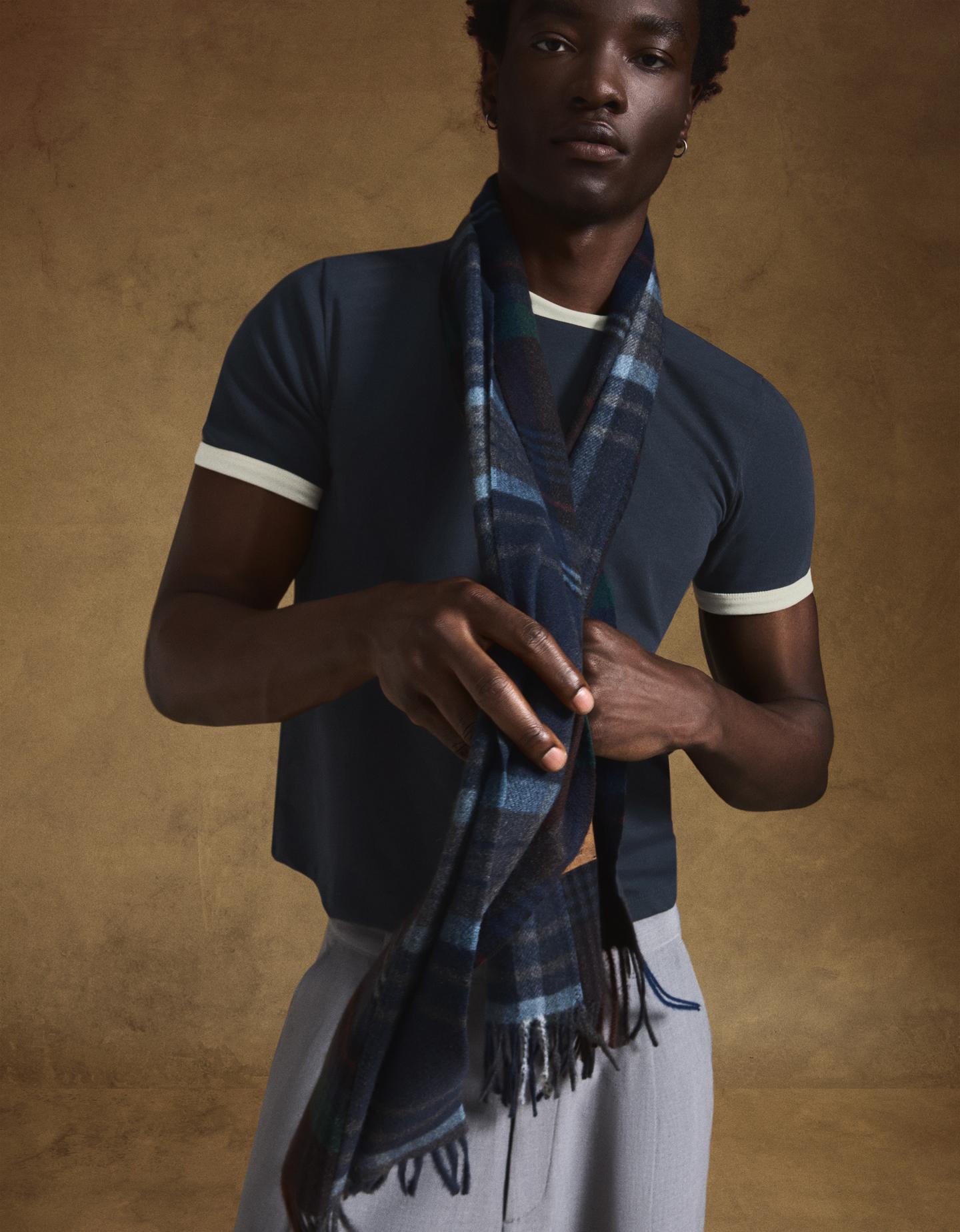 Bershka koszulka z krótkim rękawem rib granatowy