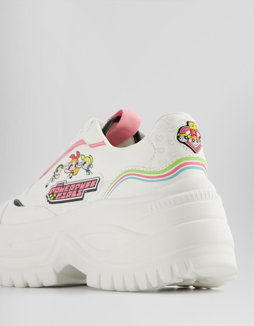 Sneakers volume Les Super Nanas-Blanc-3