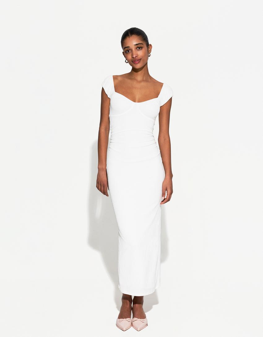 Midi dress-Off white