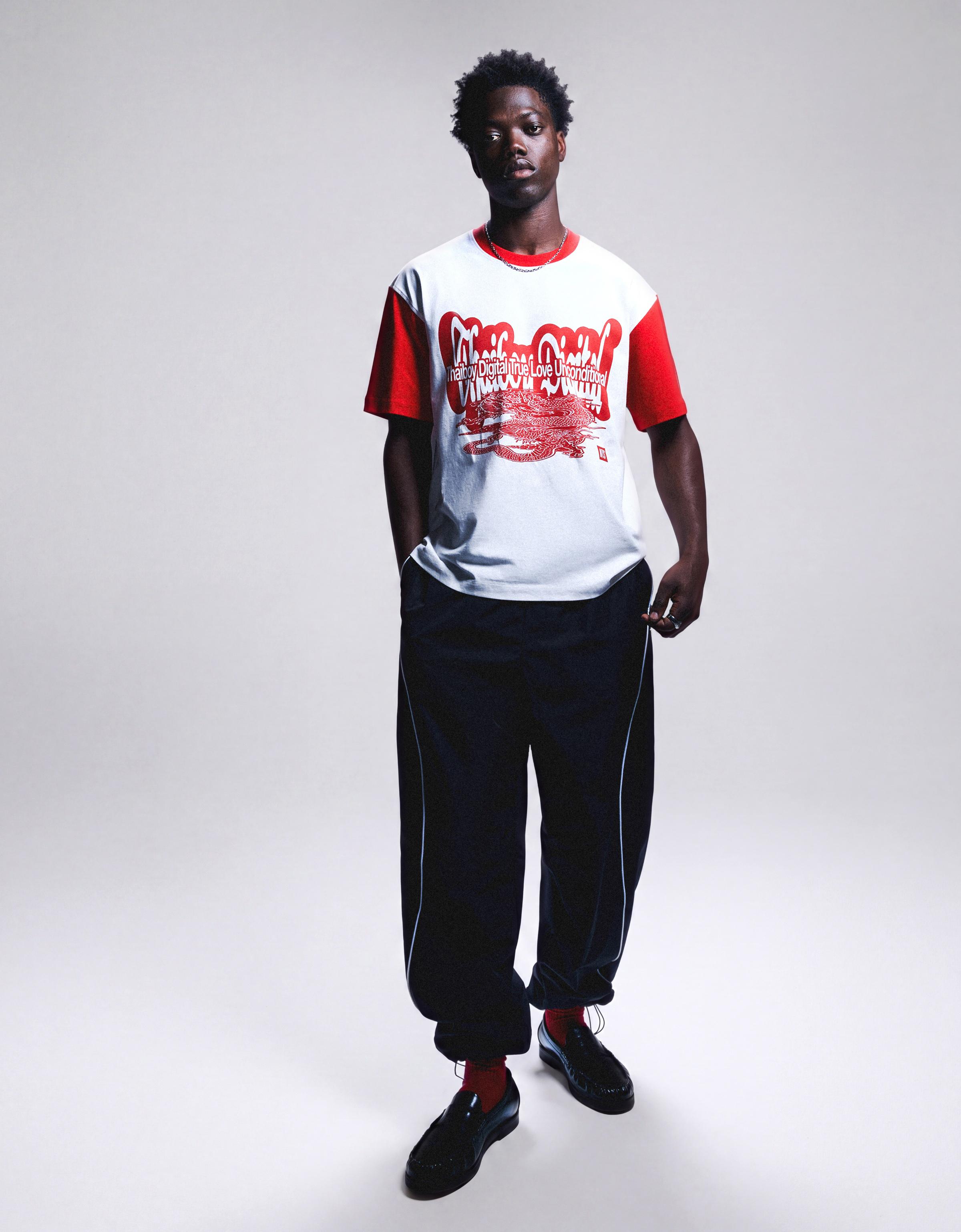 NTS X THAIBOY DIGITAL print short sleeve T-shirt — White
