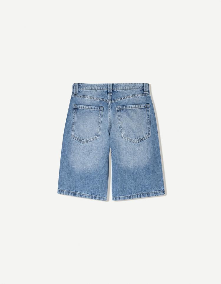 Baggy denim shorts