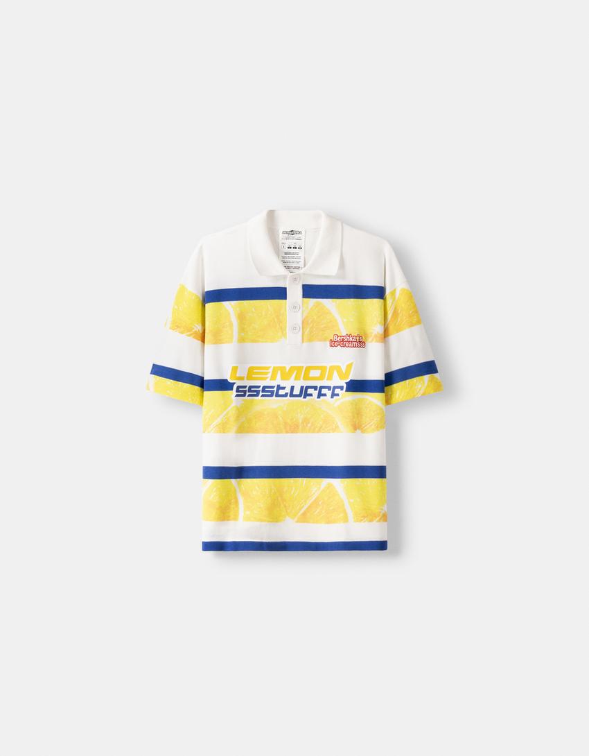 T-shirt polo BERSSSHKA X SSSTUFFF imprimé-Vert-6