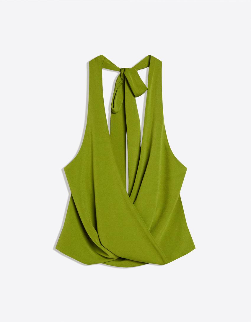 Halter bağlamalı top-Yeşil