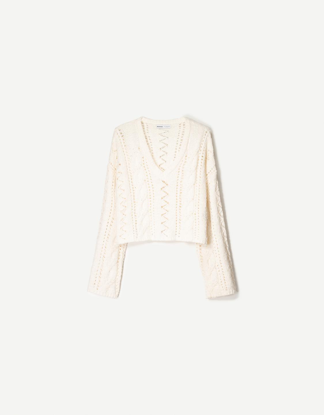 V-neck sweater