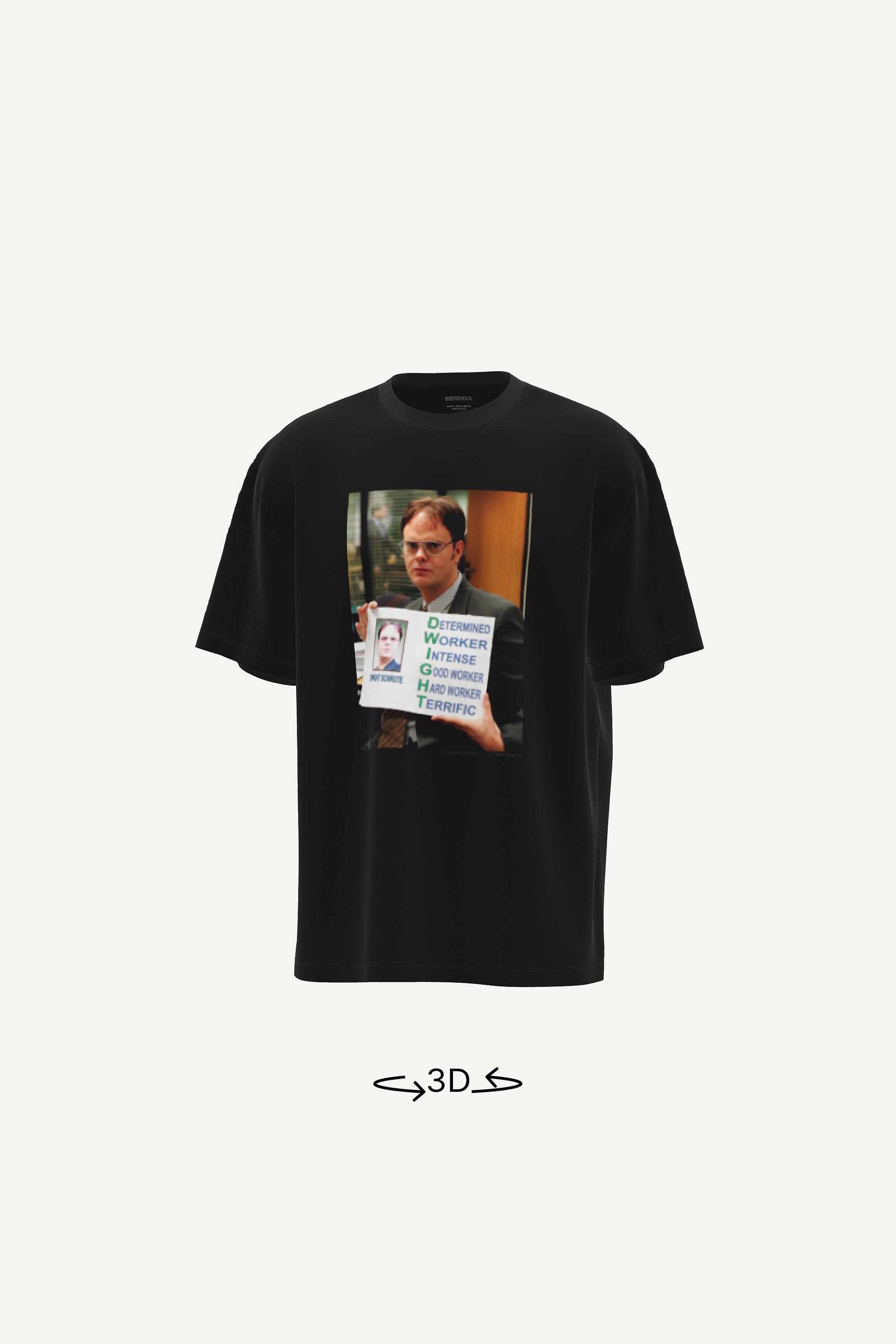 Κοντομάνικη μπλούζα The Office-Μαύρο-0