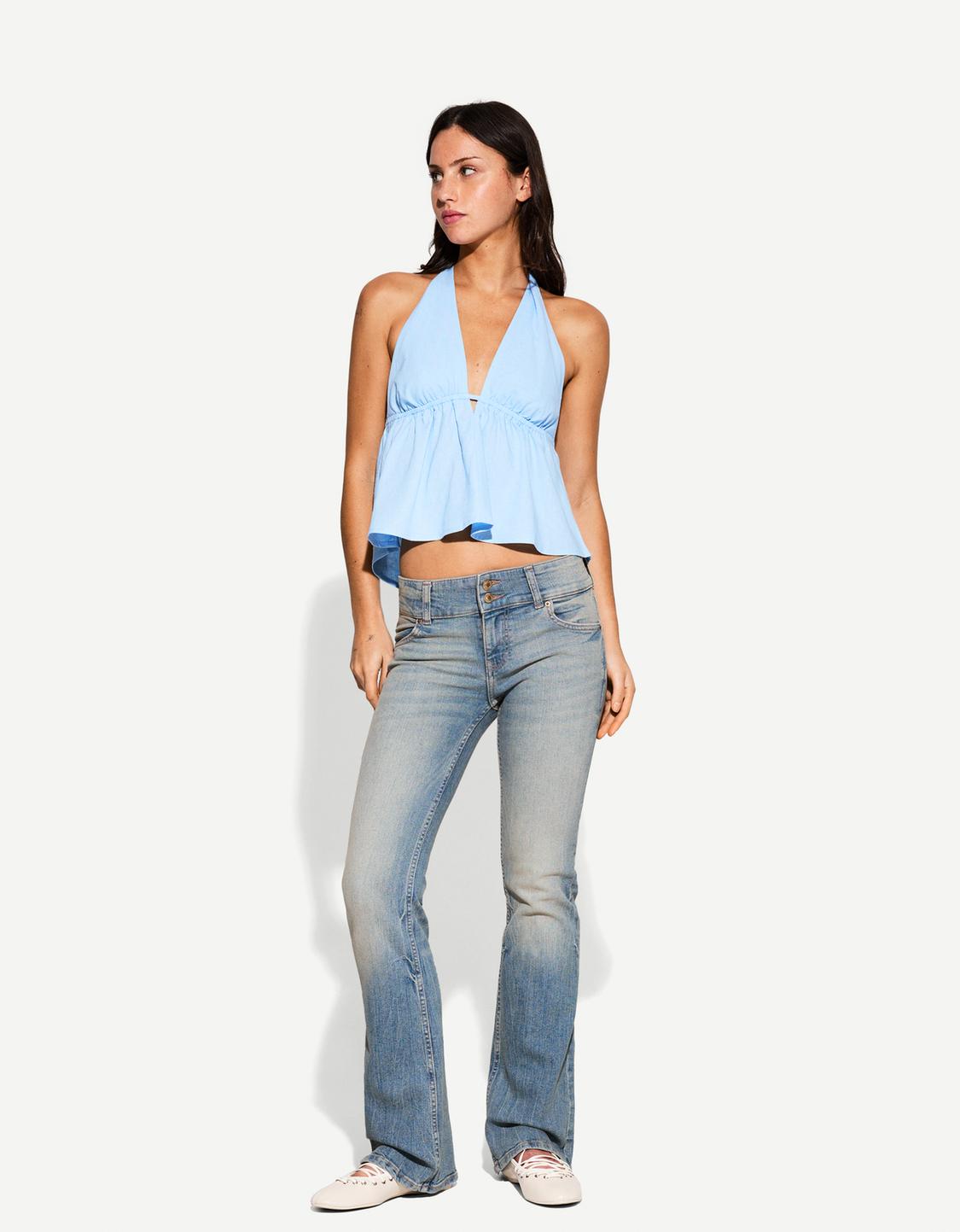 Low waist bootcut jeans