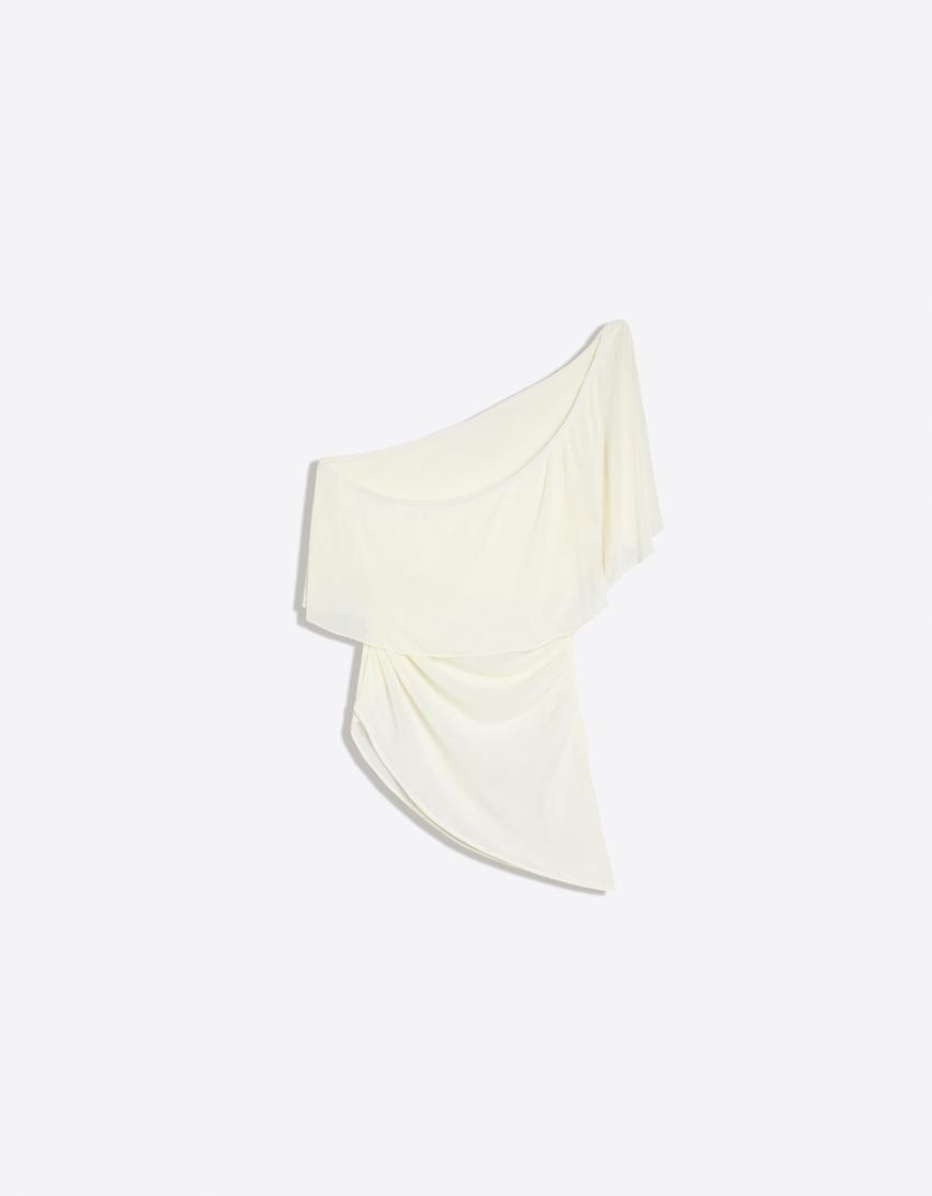 Asymmetrisches Top mit Cape-Rohweiß