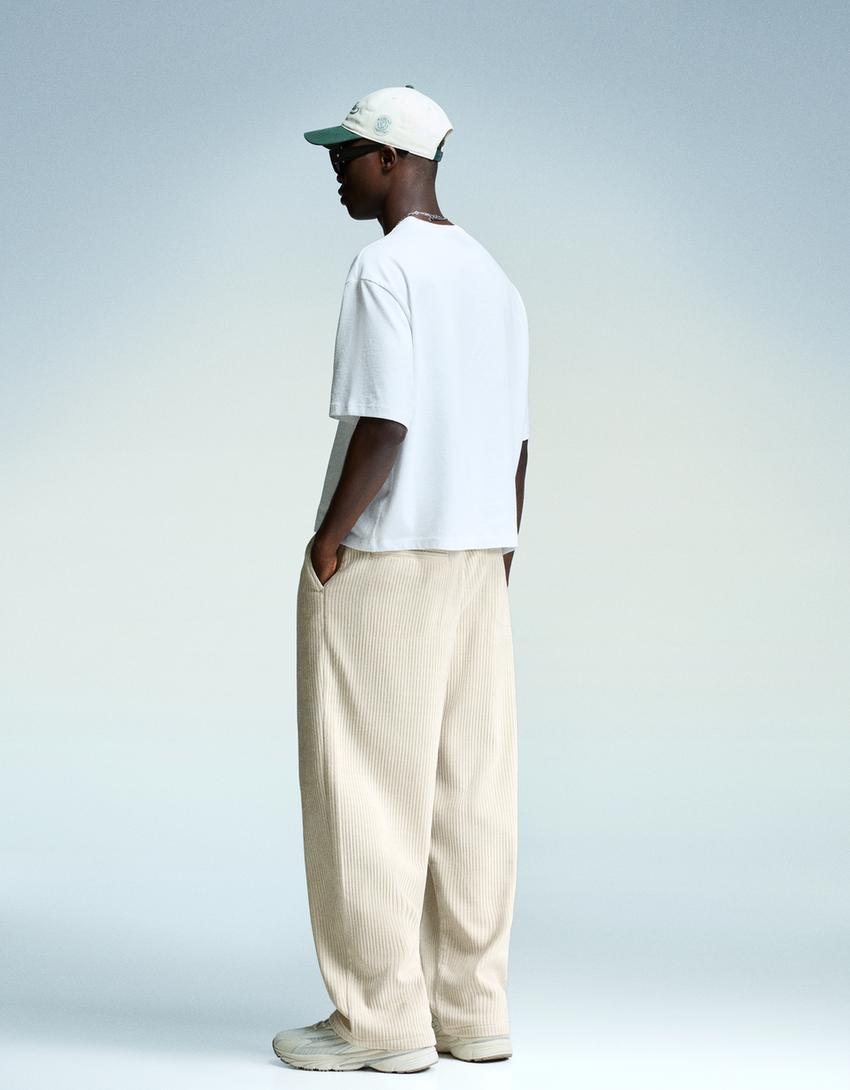 Pantalón chenilla superbaggy-Crudo-1