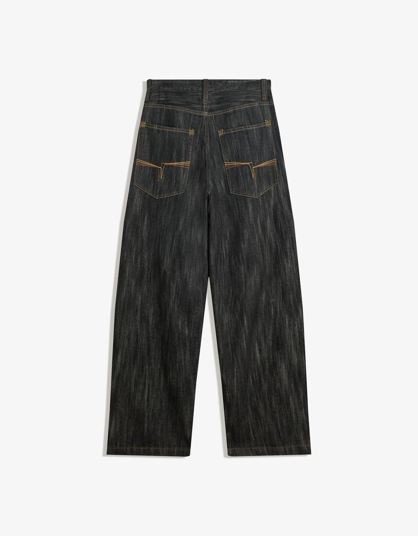 Super baggy jeans-Black-4