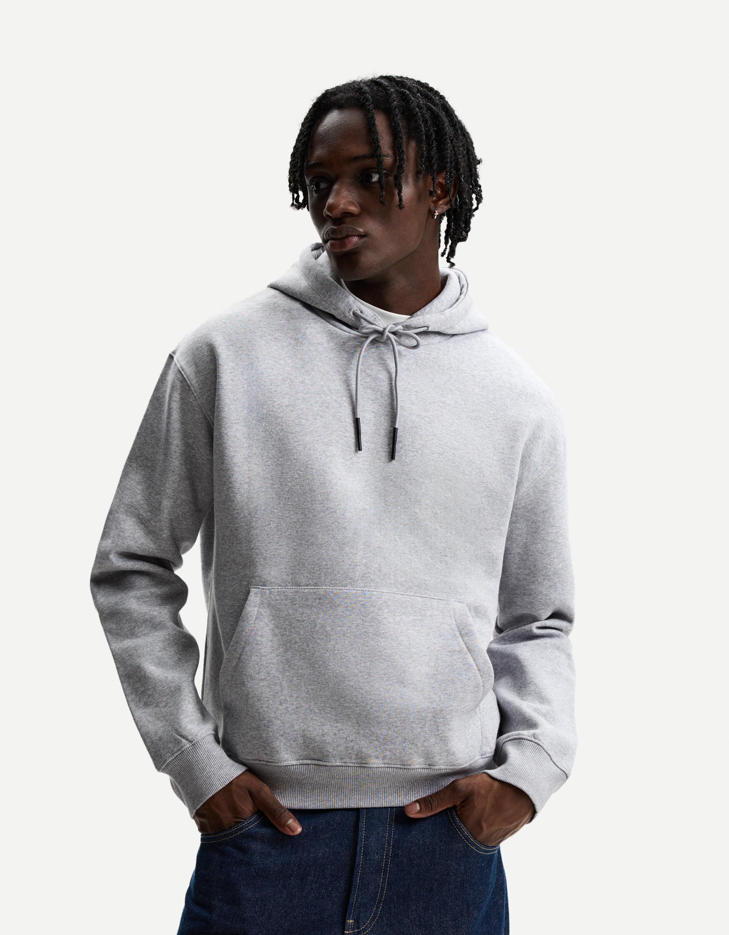 Bershka Hoodie Herren S Grau