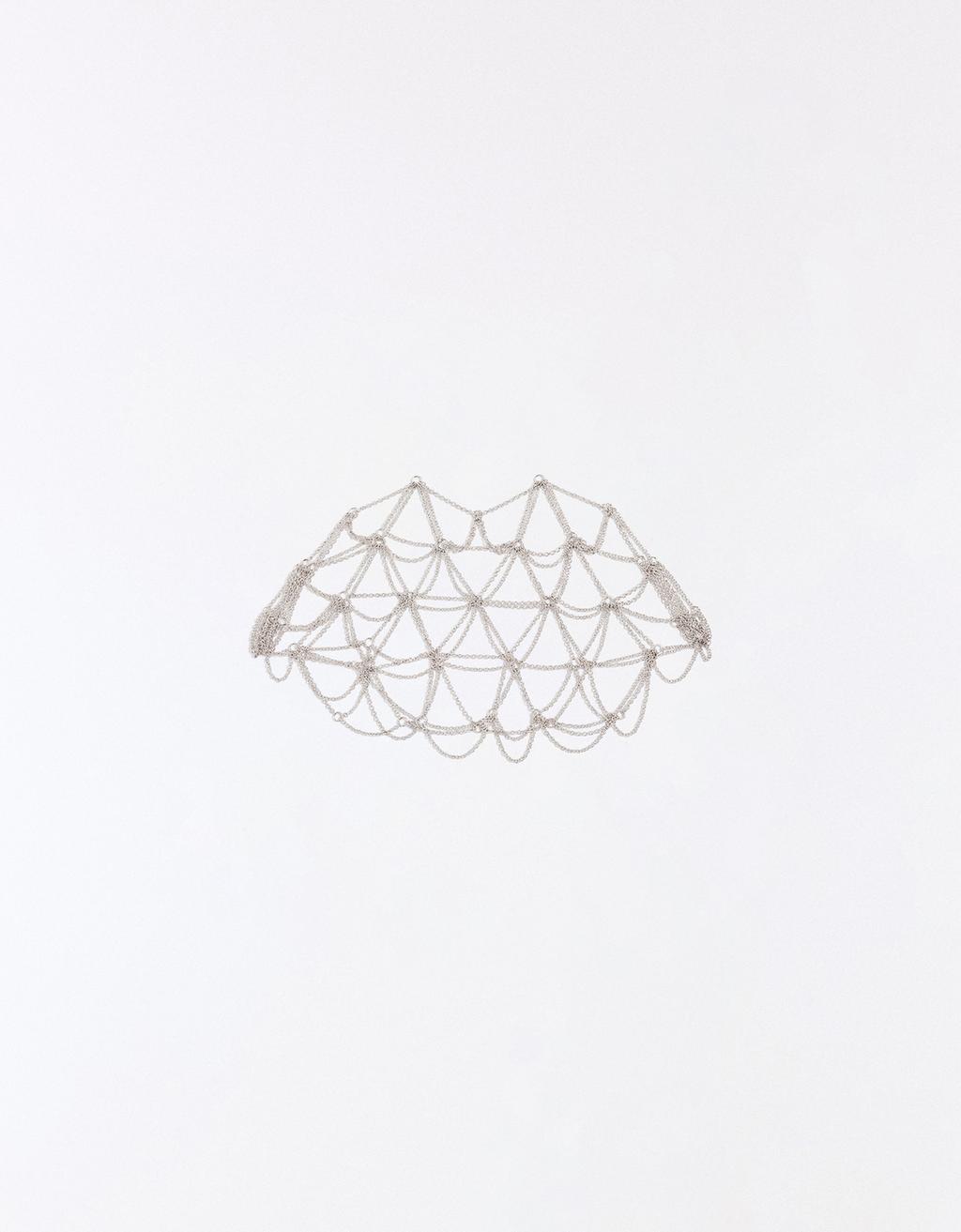 Chain mesh headpiece