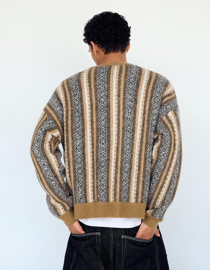 Print jumper-Brown