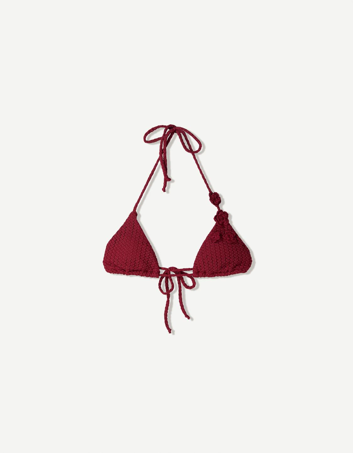 Crochet bikini top