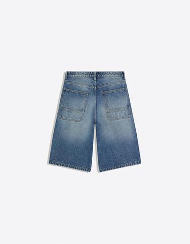 Skater denim Bermuda shorts — Light blue 6