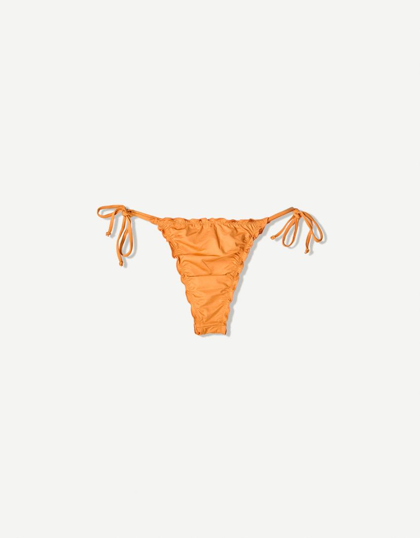 Kovrčave bikini gaćice-Narančasta-4
