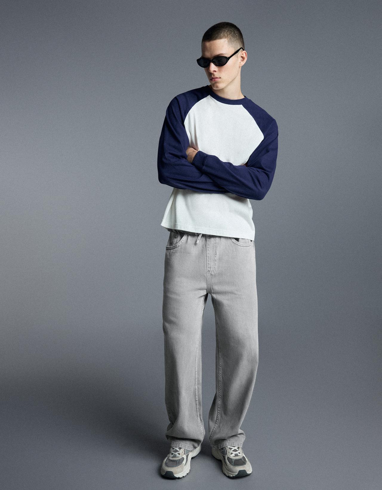 Straight jogger jeans — Grey