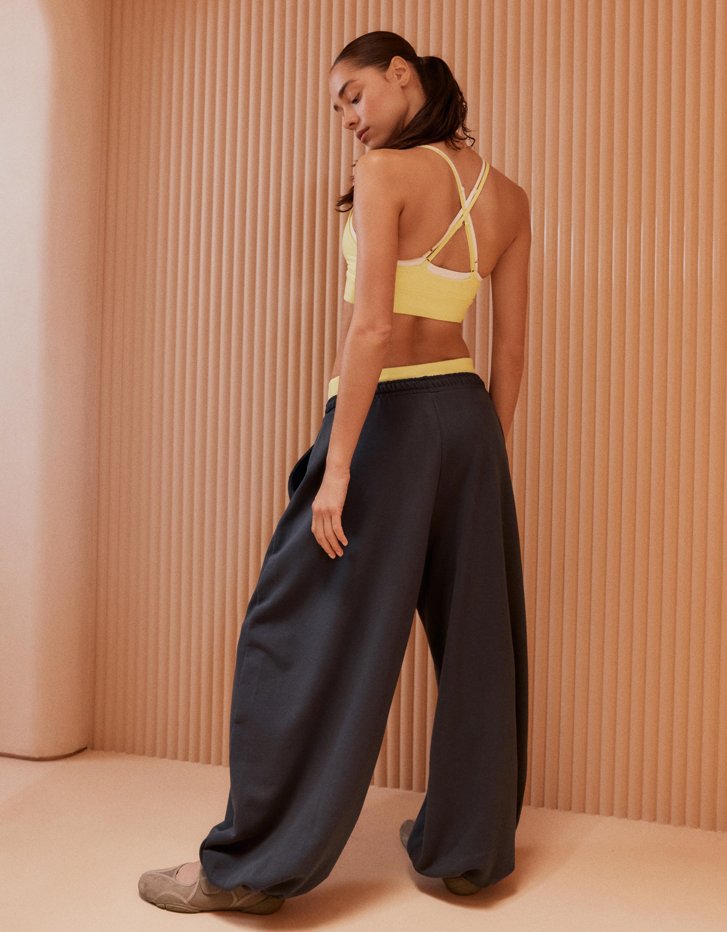 Balloon fit şardonlu eşofman altı - Görsel 22