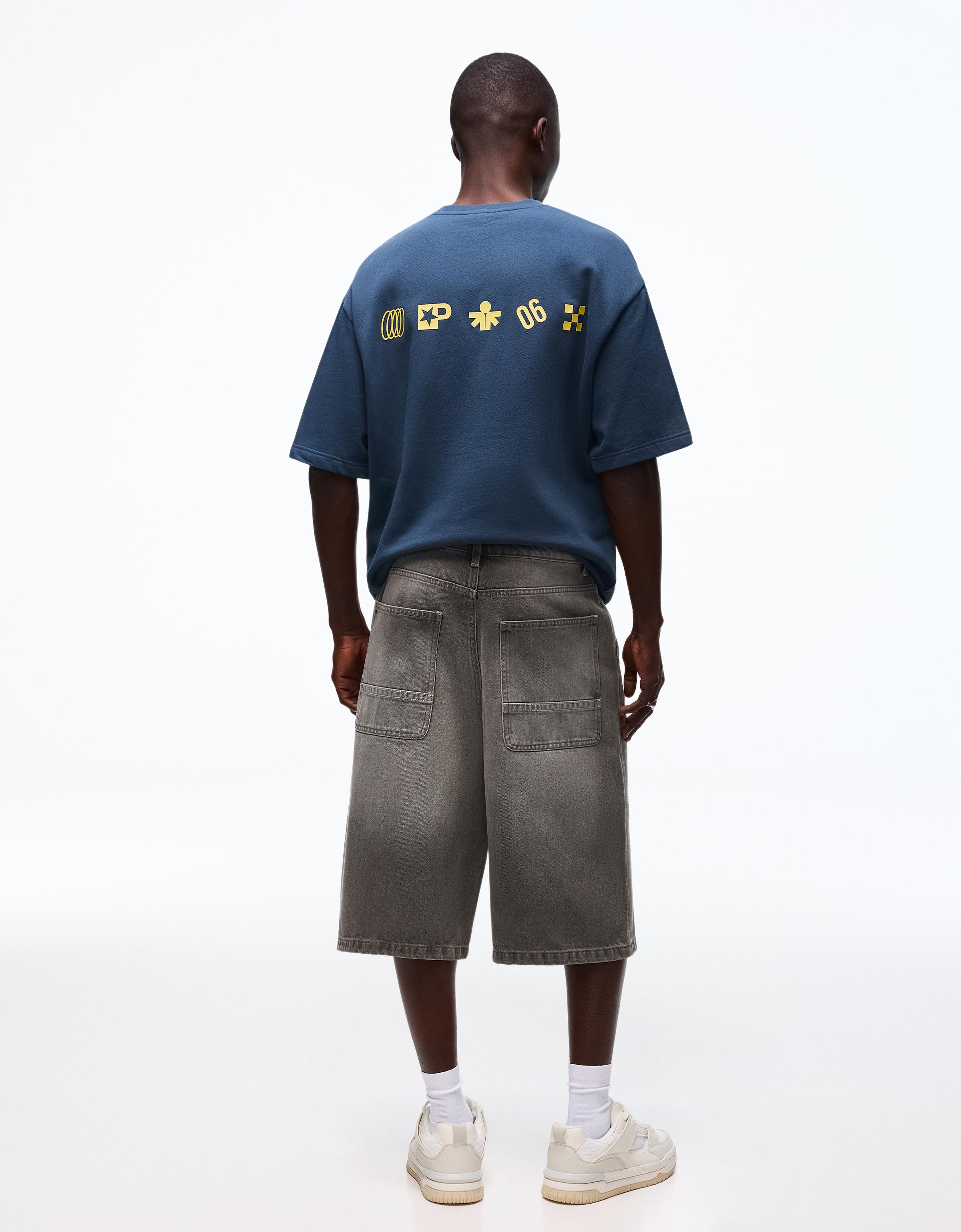 Skater denim bermuda - Görsel 55