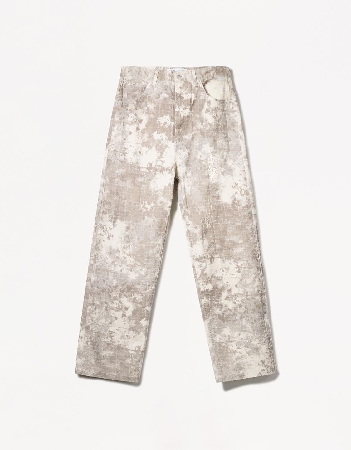 Baggy printed jeans