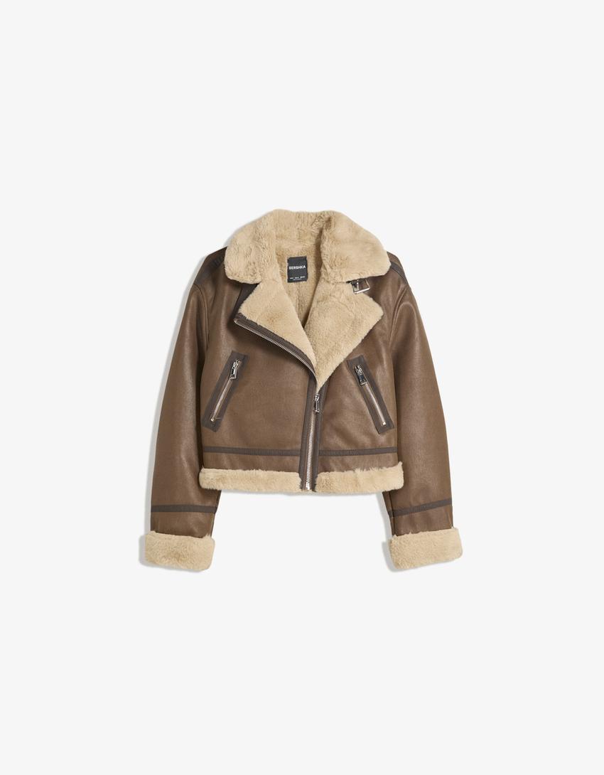 Double-faced jacket-Brown