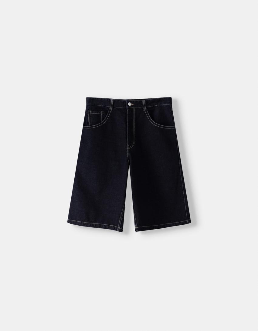 Bermuda jort BERSSSHKA X SSSTUFFF fil multicolore-Marine-2