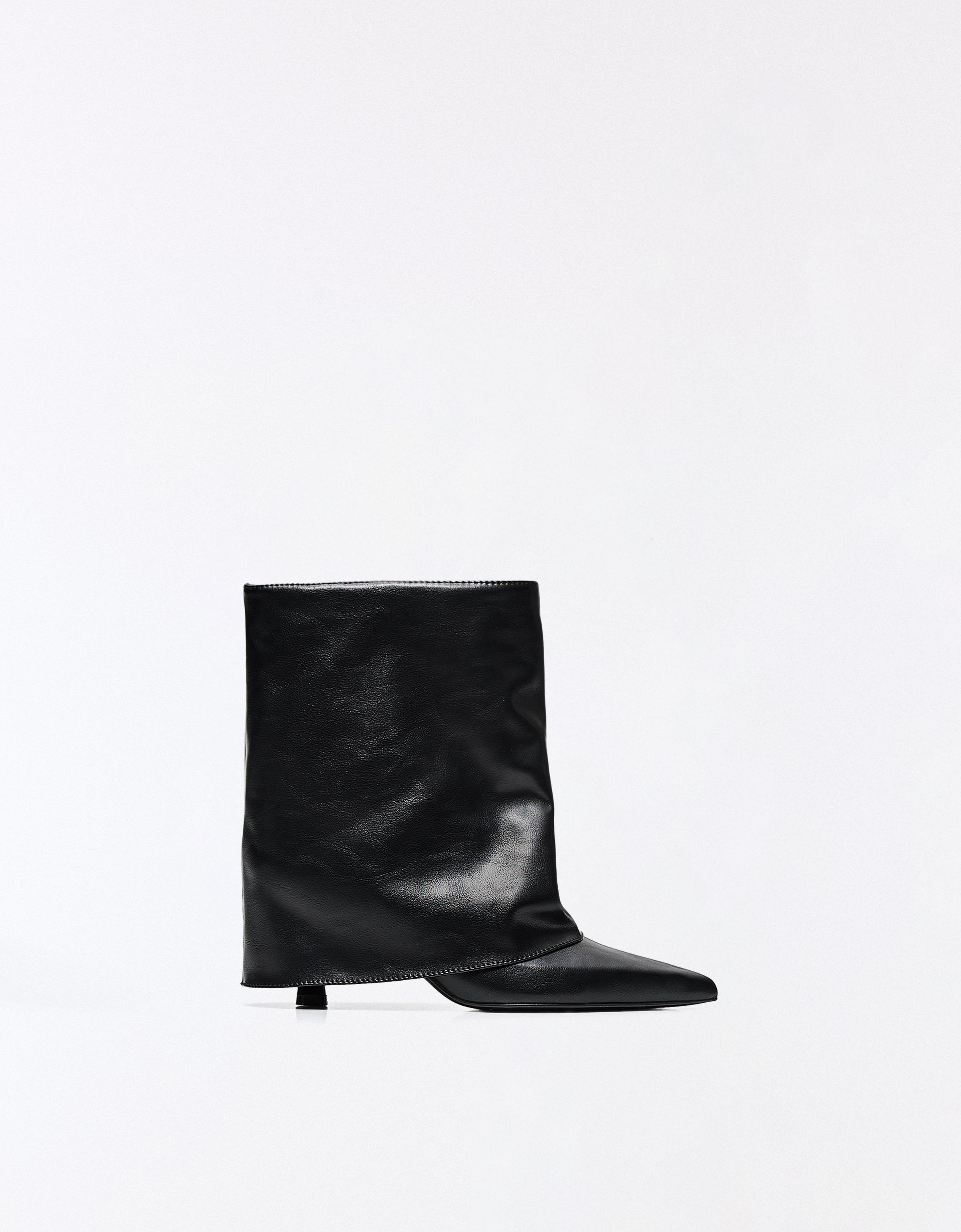 Trouser ankle boots — BLACK