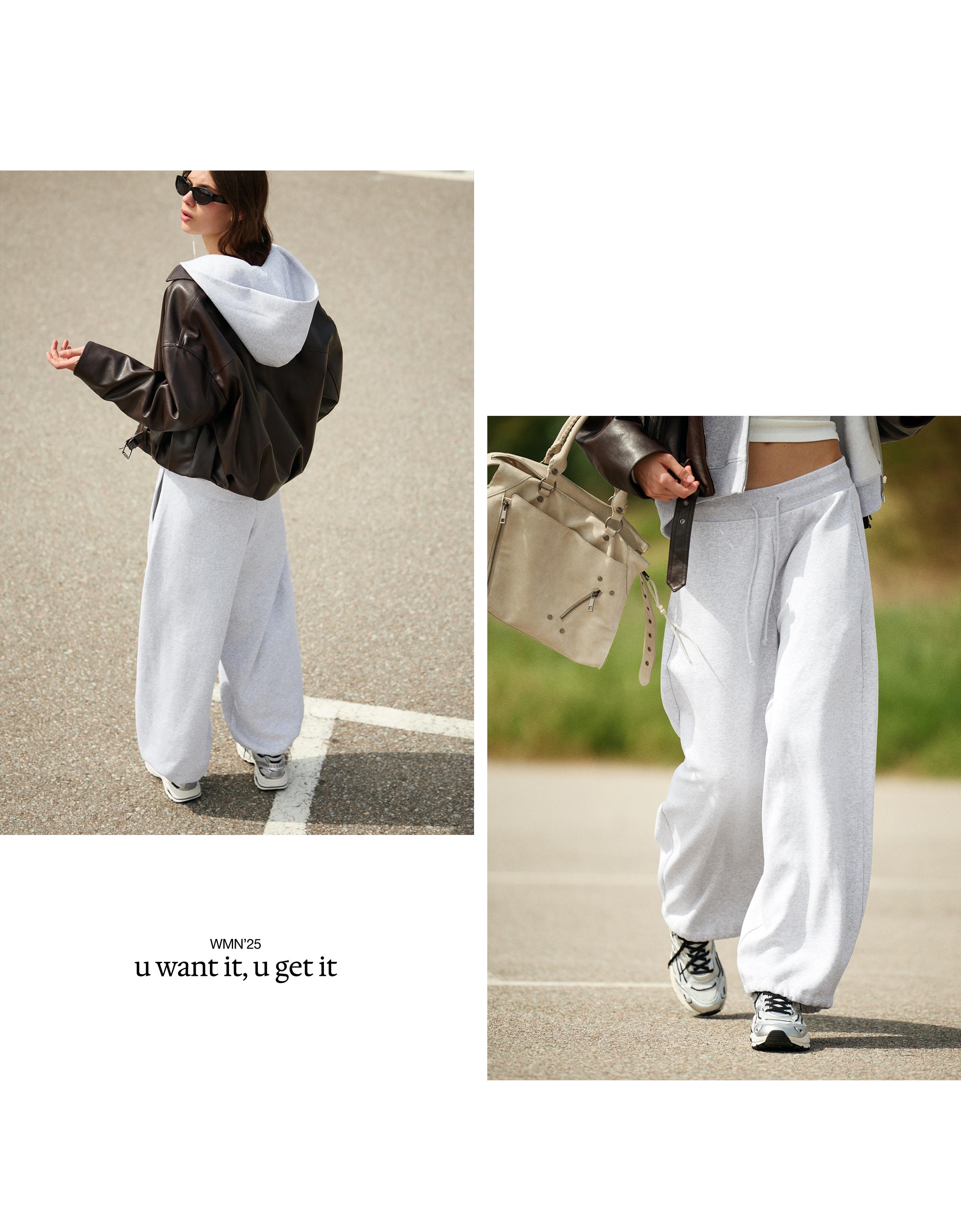 Stoperli barrel fit şardonlu pantolon - Görsel 71