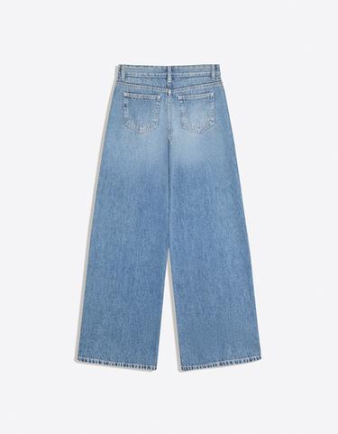 Low-rise wide-leg jeans — Light blue 6