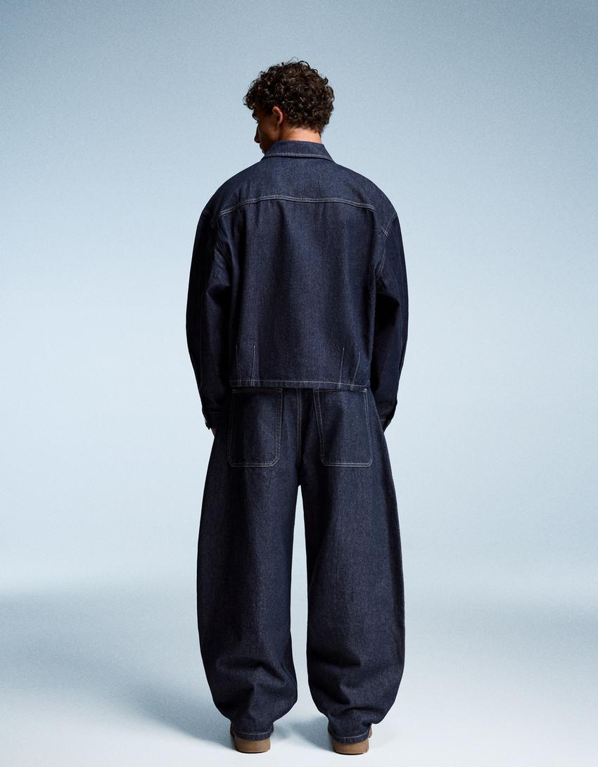 Barrel jeans-Navy-1