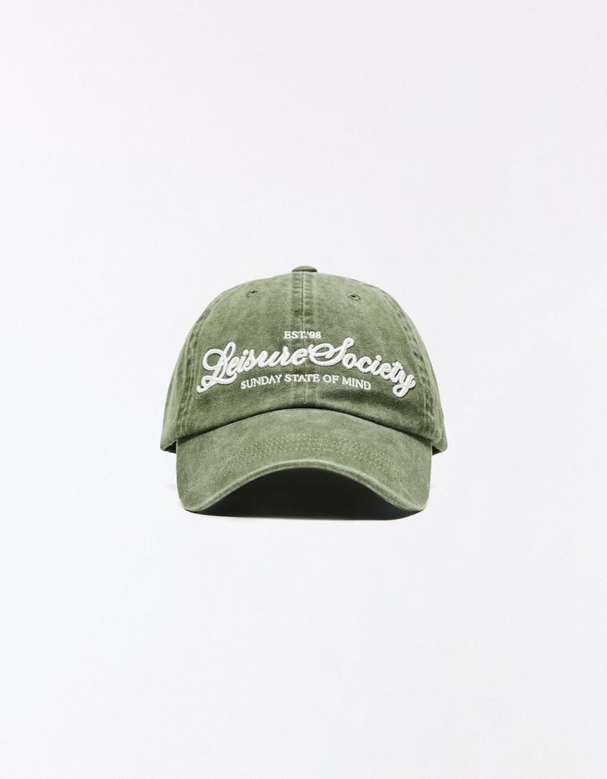 Casquette brodée-Vert