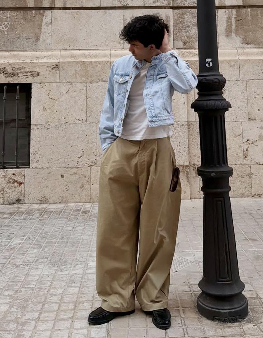Megabarrel trousers-Sand