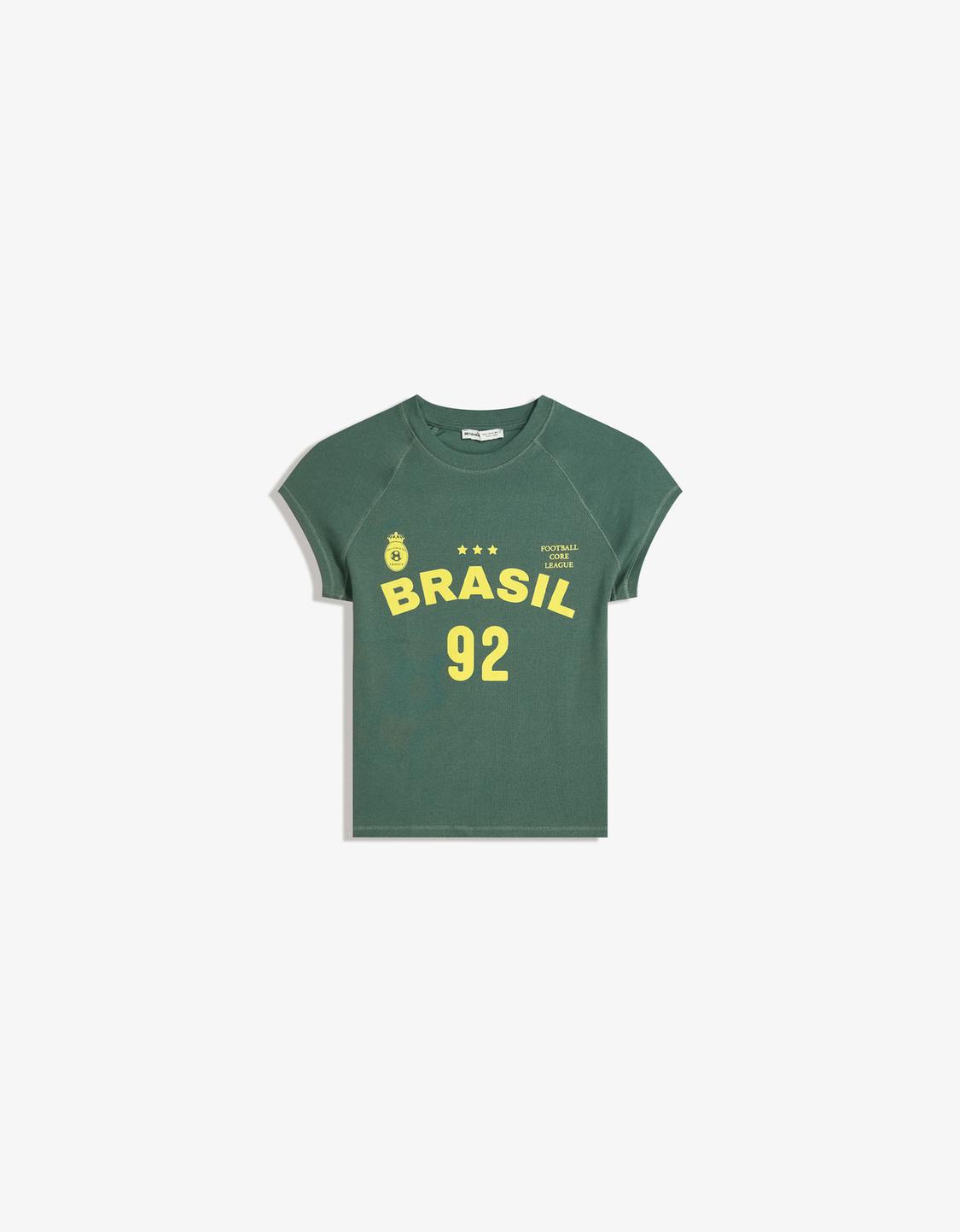 Short sleeve T-shirt with print