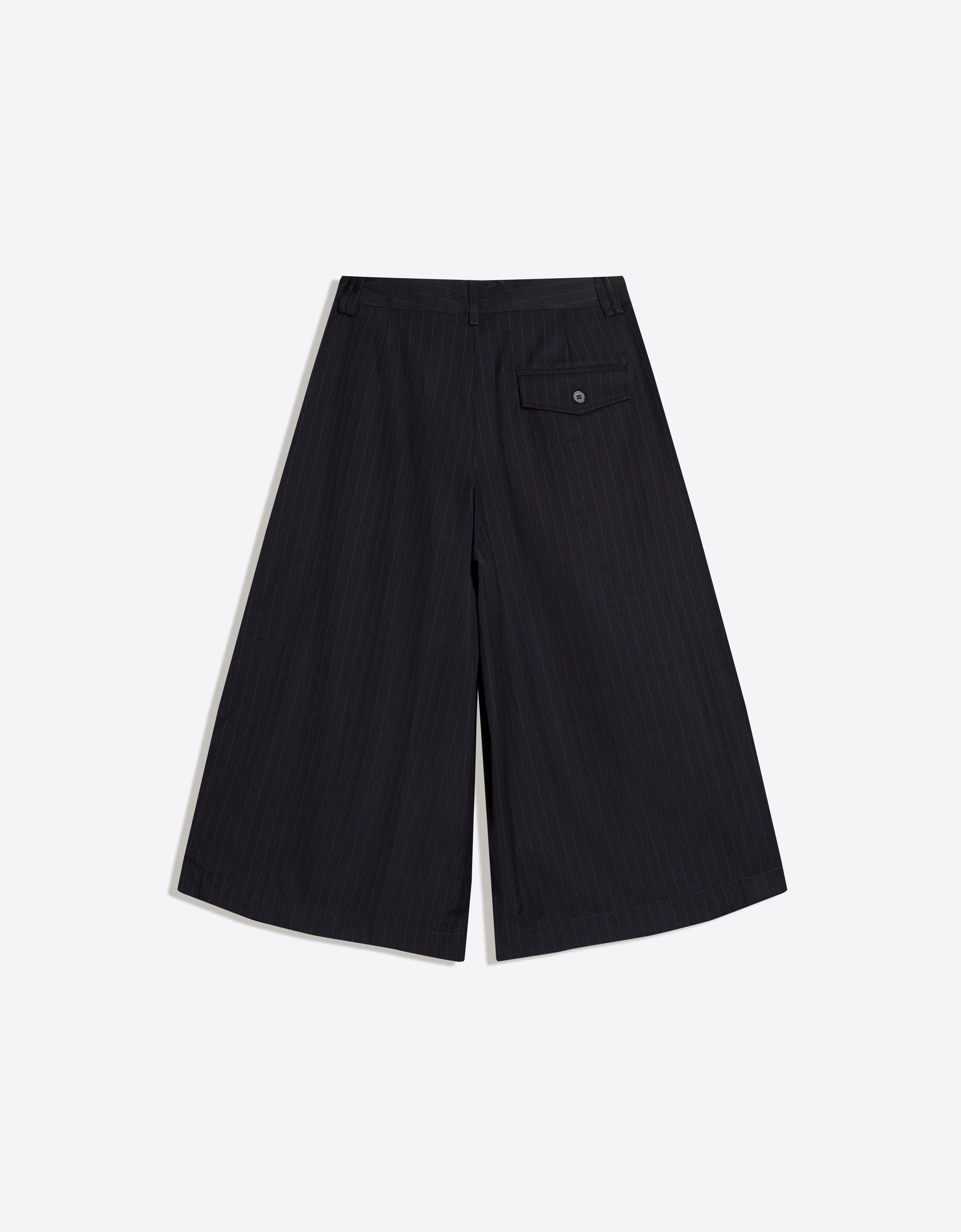 Çizgili culotte bermuda - Görsel 6