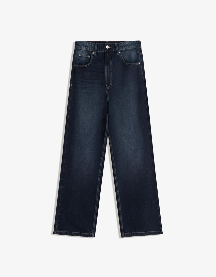 Baggy Jeans-Dunkelblau