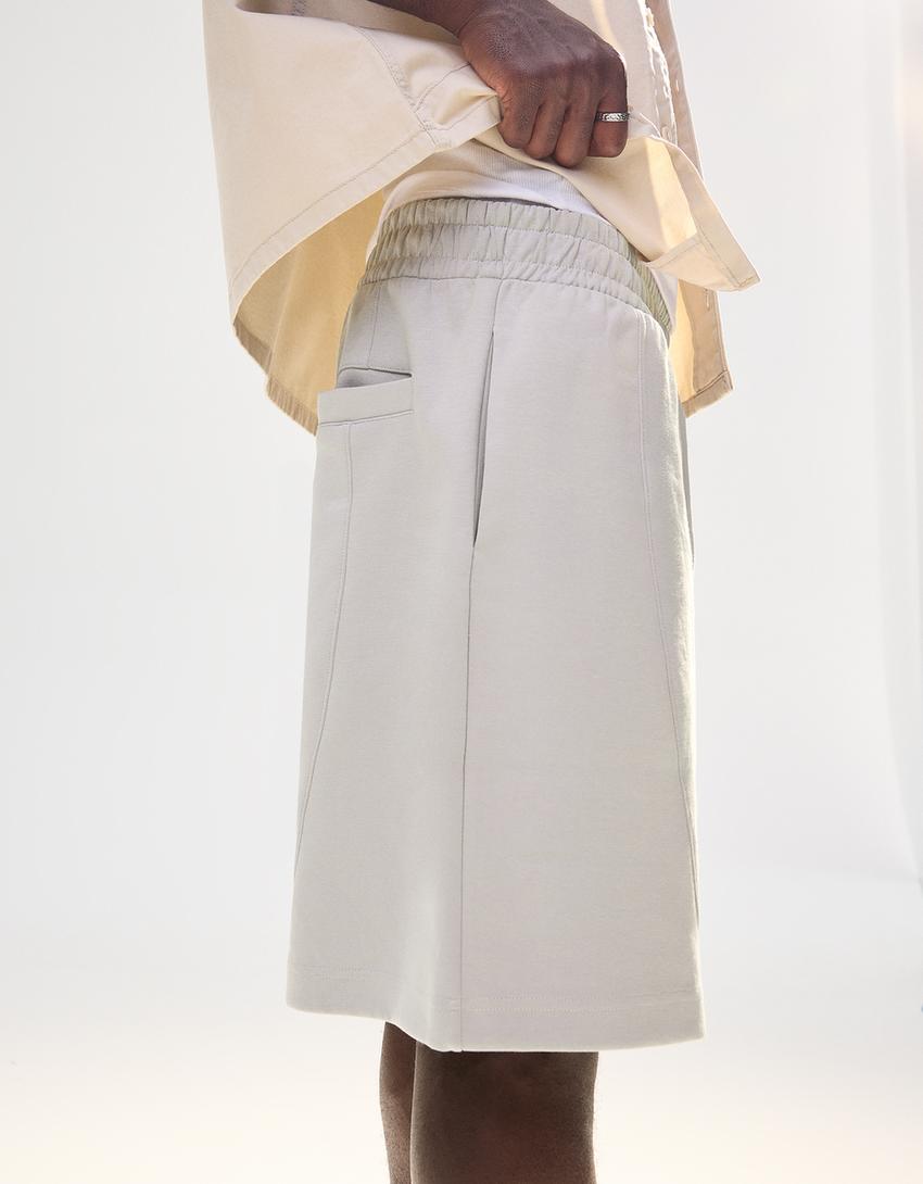 Interlock Bermuda shorts-Grey