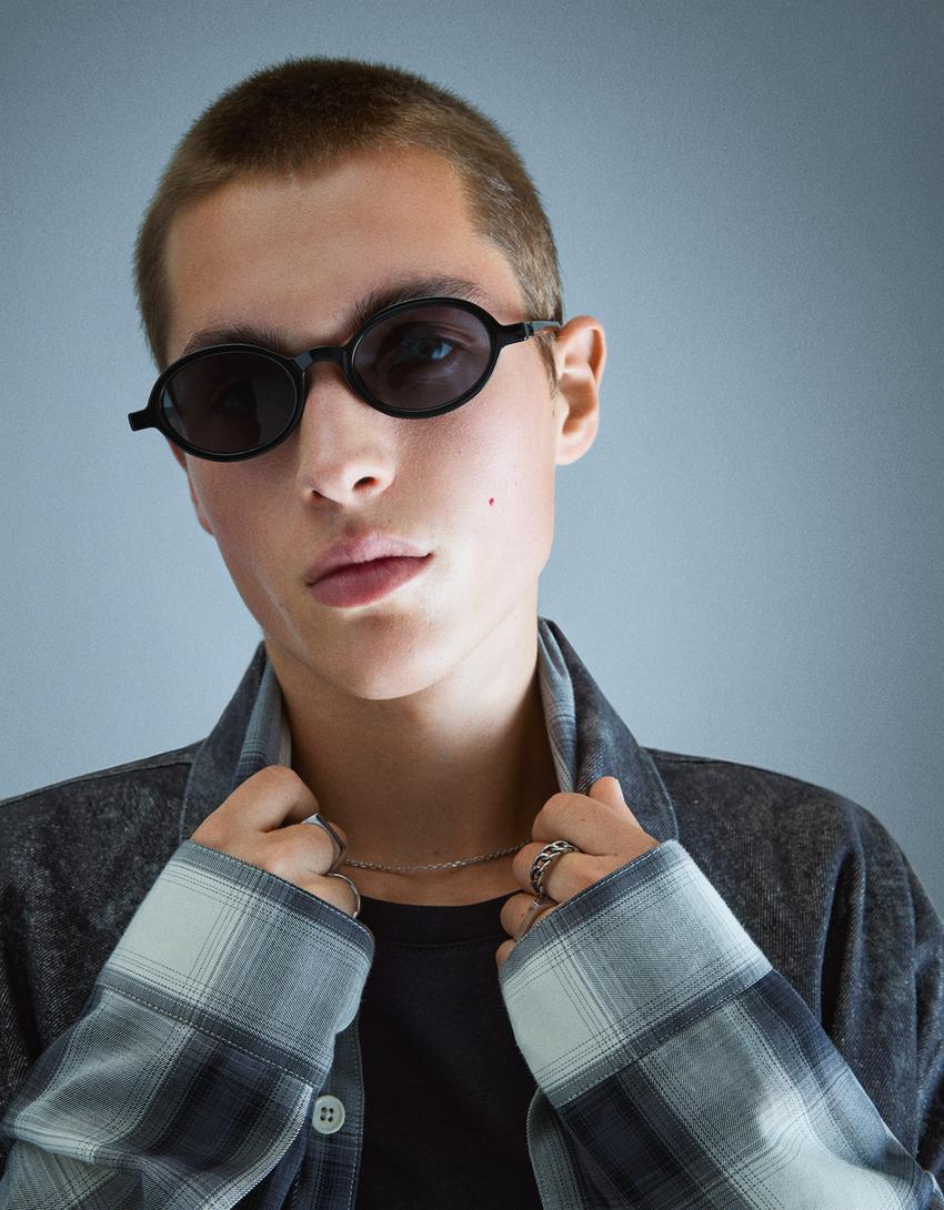 Resin sunglasses-Black